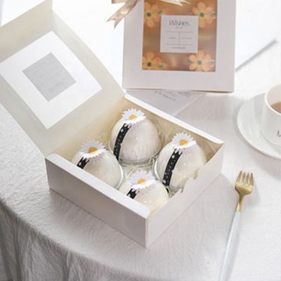 C2S Art Paper White Bakery Box Window فطيرة ملفوفة بشكل جميل