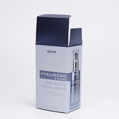350gsm بطاقة فضية زجاجة عطر التعبئة والتغليف شعار صناديق مطبوعة CMYK