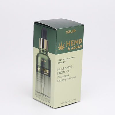 350gsm بطاقة فضية زجاجة عطر التعبئة والتغليف شعار صناديق مطبوعة CMYK
