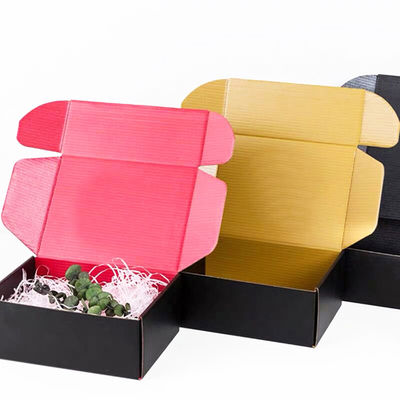 Emballage المموج 300gsm 2mm FBB Pink Mailing Boxes Custom Logo